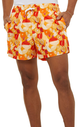Maui 43 Fruit Print Swim Shorts